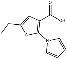 5-ETHYL-2-PYRROL-1-YL-THIOPHENE-3-CARBOXYLIC ACID Struktur