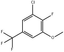 3-CHLORO-2-FLUORO-5-(TRIFLUOROMETHYL)ANISOLE Struktur