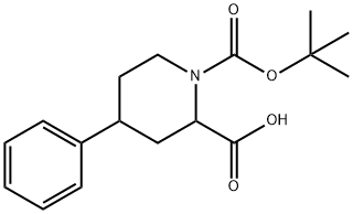 4-PHENYL-PIPERIDINE-1,2-DICARBOXYLIC ACID 1-TERT-BUTYL ESTER Struktur