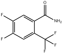 4,5-DIFLUORO-2-(TRIFLUOROMETHYL)BENZAMIDE Struktur