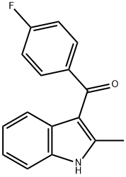 (4-FLUORO-PHENYL)-(2-METHYL-1H-INDOL-3-YL)-METHANONE Struktur