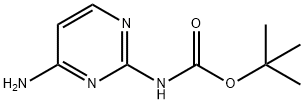 Carbamic acid, (4-amino-2-pyrimidinyl)-, 1,1-dimethylethyl ester (9CI) Struktur