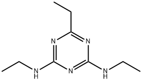 2-Ethyl-4,6-bis(ethylamino)-1,3,5-triazine Struktur