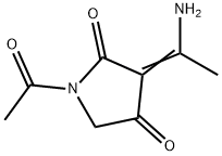 2,4-Pyrrolidinedione,  1-acetyl-3-(1-aminoethylidene)- Struktur