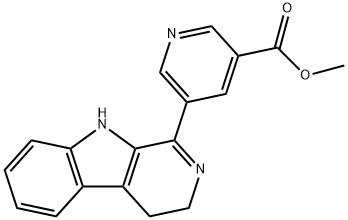 5-(4,9-Dihydro-3H-pyrido[3,4-b]indol-1-yl)-3-pyridinecarboxylic acid methyl ester Struktur