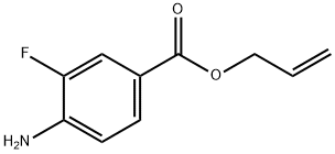 Benzoic acid, 4-amino-3-fluoro-, 2-propenyl ester (9CI) Struktur