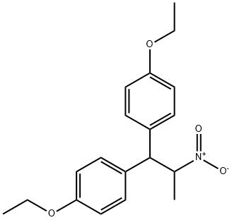 1,1-bis(p-ethoxyphenyl)-2-nitropropane Struktur