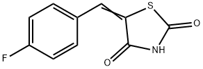 5-[(4-Fluorobenzylidene]-2,4-thiazolidinedione Struktur