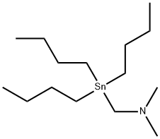 N,N-Dimethylaminomethyltributylstannane Struktur