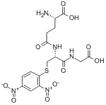 S-(2,4-Dinitrophenyl)-Glutathione Struktur