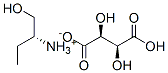 (S)-1-(hydroxymethyl)propylammonium hydrogen [R-(R*,R*)]-tartrate  Struktur