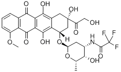 (8S,10S)-7,8,9,10-テトラヒドロ-8-(ヒドロキシアセチル)-1-メトキシ-10-[[3-(トリフルオロアセチルアミノ)-2,3,6-トリデオキシ-α-L-lyxo-ヘキソピラノシル]オキシ]-6,8,11-トリヒドロキシ-5,12-ナフタセンジオン price.