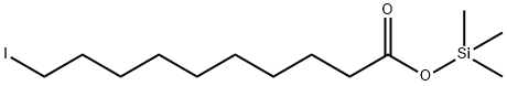 10-Iododecanoic acid trimethylsilyl ester Struktur