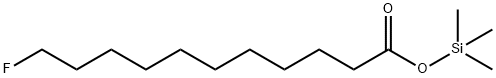 11-Fluoroundecanoic acid trimethylsilyl ester Struktur