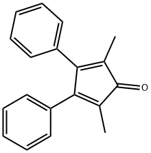 2,5-Dimethyl-3,4-diphenylcyclopentadienone Struktur