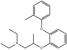 N,N-Diethyl-2-[o-(o-tolyloxy)phenoxy]propylamine Struktur