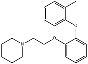 1-[2-[o-(o-Tolyloxy)phenoxy]propyl]piperidine Struktur