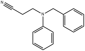 3-[phenyl(phenylmethyl)amino]-Propanenitrile Struktur