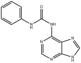 N-Phenyl-N'-(1H-purin-6-yl)urea Struktur