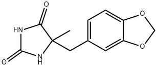 5-methyl-5-piperonylhydantoin Struktur