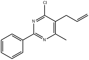 5-allyl-4-chloro-6-methyl-2-phenylpyrimidine Struktur