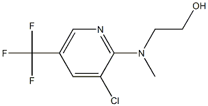 2-[[3-CHLORO-5-(TRIFLUOROMETHYL)-2-PYRIDINYL](METHYL)AMINO]-1-ETHANOL Struktur