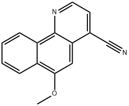 Benzo[h]quinoline-4-carbonitrile,  6-methoxy- Struktur