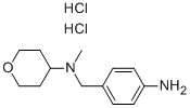 N-[(4-AMINOPHENYL)METHYL]TETRAHYDRO-N-METHYL-2H-PYRAN-4-AMINE DIHYDROCHLORIDE Struktur