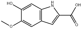 6-hydroxy-5-methoxy-2-indolylcarboxylic acid Struktur