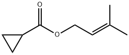 Cyclopropanecarboxylic acid, 3-methyl-2-butenyl ester (9CI) Struktur