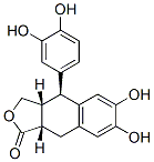 Naphtho[2,3-c]furan-1 (3H)-one, 4-(3,4-dihydroxyphenyl)-3a,4,9, 9a-tet rahydro-6,7-dihydroxy-, [3aR-(3a.alpha.,4.alpha., 9a.alpha.)]- Struktur