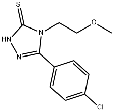 5-(4-CHLORO-PHENYL)-4-(2-METHOXY-ETHYL)-4H-[1,2,4]TRIAZOLE-3-THIOL Struktur