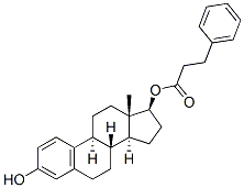 estra-1,3,5(10)-triene-3,17beta-diol 17-(benzenepropionate)  Struktur