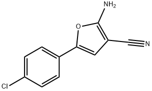 2-AMINO-5-(4-CHLORO-PHENYL)-FURAN-3-CARBONITRILE Struktur