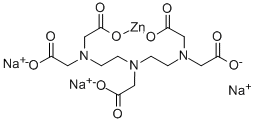 PENTETATE ZINC TRISODIUM Struktur