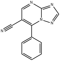 7-PHENYL-[1,2,4]TRIAZOLO[1,5-A]PYRIMIDINE-6-CARBONITRILE Struktur