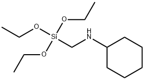 (CYCLOHEXYLAMINOMETHYL)TRIETHOXYSILANE Struktur