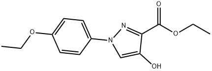 ETHYL 1-(4-ETHOXYPHENYL)-4-HYDROXY-1H-PYRAZOLE-3-CARBOXYLATE Struktur