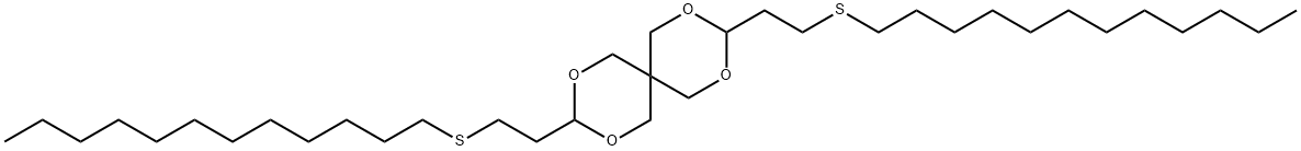 3,9-Bis[2-(dodecylthio)ethyl]-2,4,8,10-tetraoxaspiro[5.5]undecane Struktur