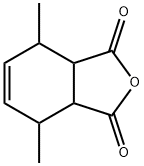 3,6-Dimethyl-4-cyclohexene-1,2-dicarboxylic anhydride Struktur