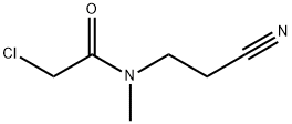 2-CHLORO-N-(2-CYANOETHYL)-N-METHYLACETAMIDE Struktur