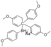 Borate(1-), tetrakis(4-Methoxyphenyl)-, sodiuM(1:1) Struktur