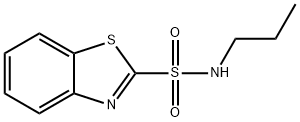 N-propylbenzothiazole-2-sulfonamide Struktur