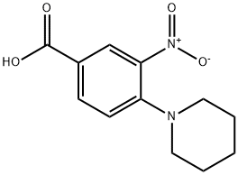 3-NITRO-4-PIPERIDIN-1-YLBENZOIC ACID Struktur