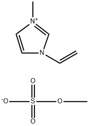 3-methyl-1-vinyl-1H-imidazolium methyl sulphate Struktur