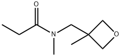 Propanamide,  N-methyl-N-[(3-methyl-3-oxetanyl)methyl]- Struktur