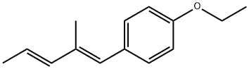 Benzene, 1-ethoxy-4-[(1E,3E)-2-methyl-1,3-pentadienyl]- (9CI) Struktur