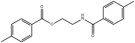 2-[(4-METHYLBENZOYL)AMINO]ETHYL 4-METHYLBENZOATE Struktur