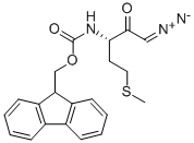 (S)-3-FMOC-AMINO-1-DIAZO-5-METHYLTHIO-2-PENTANONE Struktur