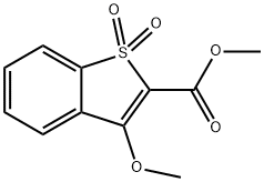 methyl 3-methoxybenzo[b]thiophene-3-carboxylate 1,1-dioxide Struktur